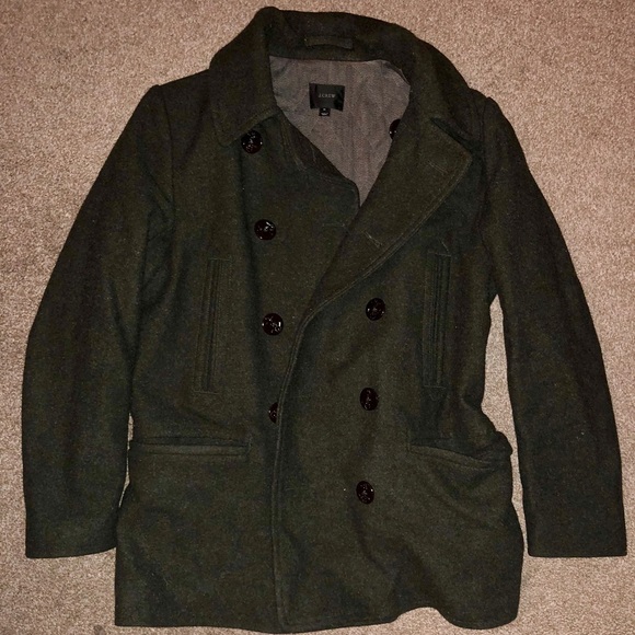 J crew green peacoat Clearance